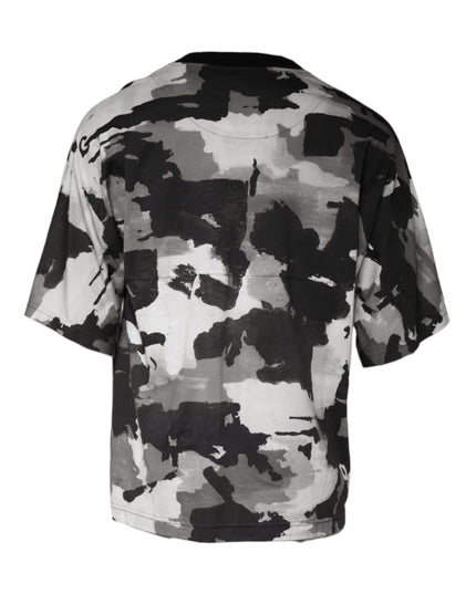 Dolce & Gabbana Multicolor Camouflage Cotton Crewneck T-shirt