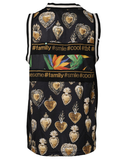 Dolce & Gabbana Multicolor Tropical Sleeveless Tank T-shirt