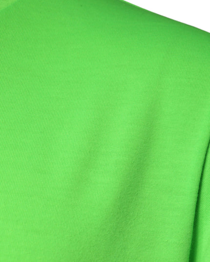 Dolce & Gabbana Green Logo Round Neck Short Sleeves T-shirt