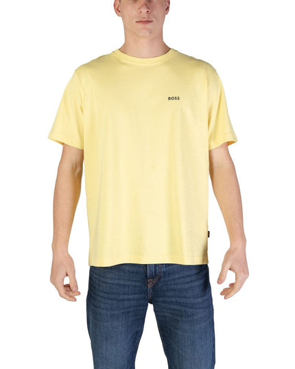 Hugo Boss Yellow Cotton T-Shirt