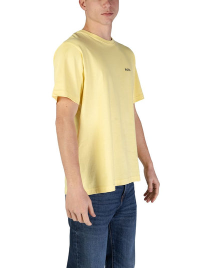 Hugo Boss Yellow Cotton T-Shirt