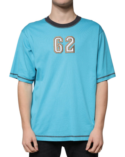 Dolce & Gabbana Blue Logo Crew Neck Short Sleeves T-shirt