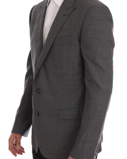 Dolce & Gabbana Gray Wool MARTINI Slim Blazer