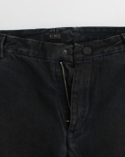 Costume National Blue Cotton Slim Pants Denim Jeans