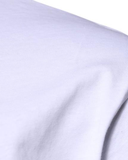 Dolce & Gabbana White DG Logo Cotton Crew Neck T-shirt