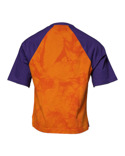 Dolce & Gabbana Orange Purple Graphic Print Short Sleeves T-shirt