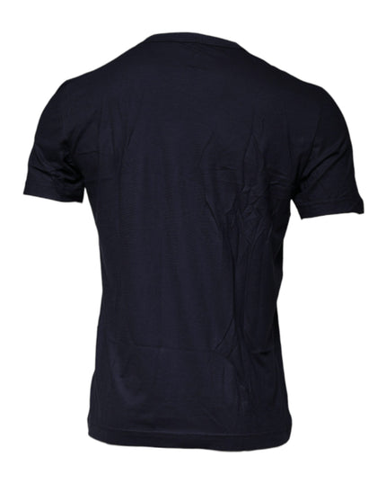 Dolce & Gabbana Blue D&G King Of Love Cotton Crew Neck T-shirt