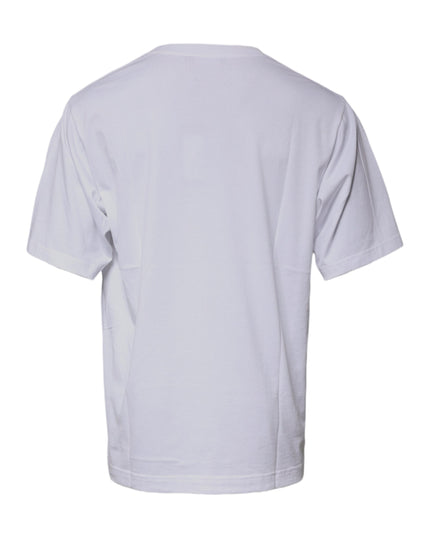 Dolce & Gabbana White DG Milano Cotton Crew Neck T-shirt