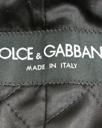 Dolce & Gabbana Gray Double Breasted Coat Jacket