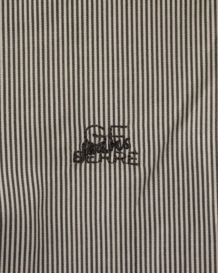 GF Ferre Gray Striped Cotton Casual Shirt