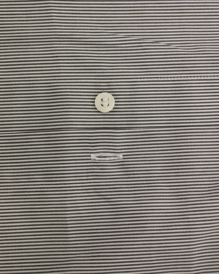 GF Ferre Gray Striped Cotton Casual Shirt