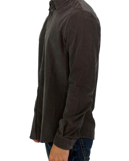 GF Ferre Green Button Front Cotton Casual Shirt