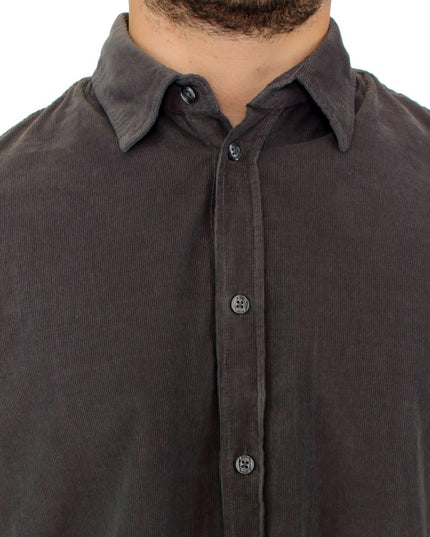 GF Ferre Green Button Front Cotton Casual Shirt