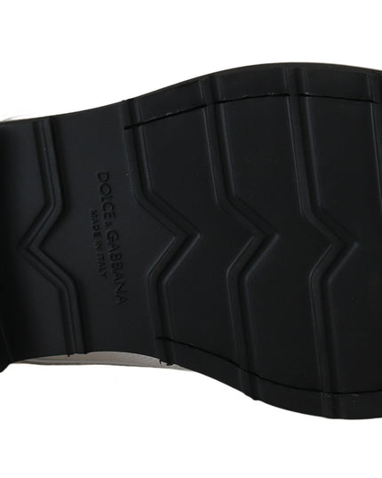 Dolce & Gabbana White Leather Derby Dress Formal Shoes