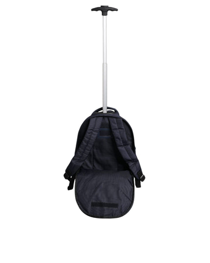 Dolce & Gabbana Blue Red Polyester Kids Back Pack Wheel Suitcase Bag