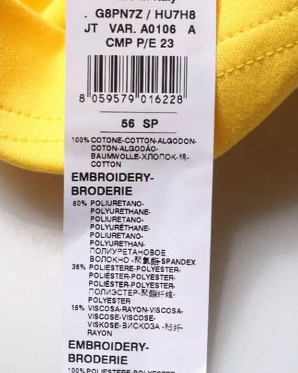 Dolce & Gabbana Yellow Crew Neck Short Sleeves T-shirt