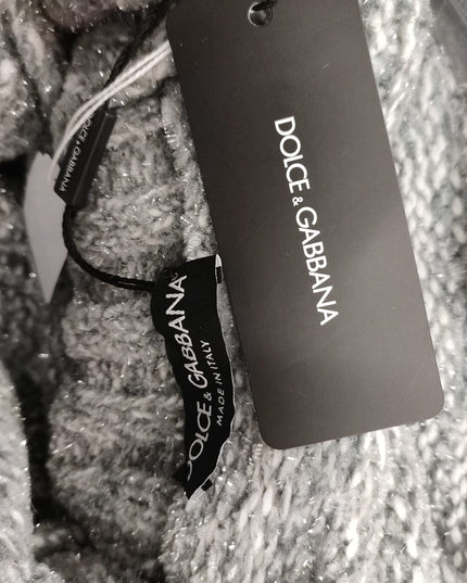 Dolce & Gabbana Gray Cashmere Turtle Neck Pullover Sweater