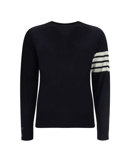 Thom Browne Blue Fleece Wool Sweatshirt