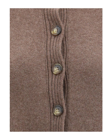 Loulou De Saison Brown Cashmere Cardigan