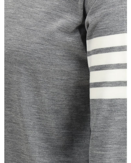 Thom Browne Gray Fleece Wool Sweatshirt
