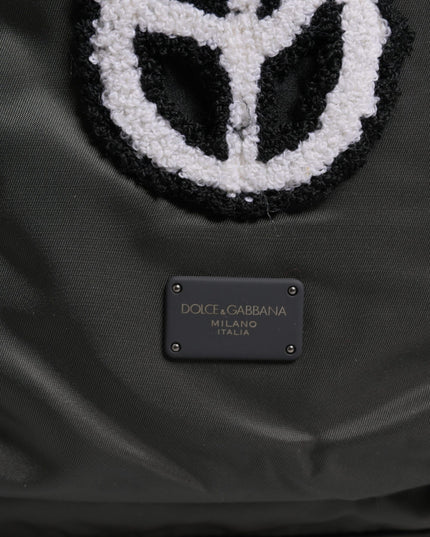 Dolce & Gabbana Gray Nylon Prince Forever School Travel Backpack Bag