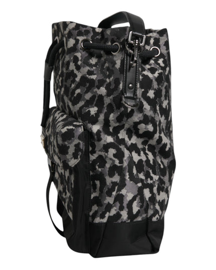 Dolce & Gabbana Multicolor Leopard Jacquard Hobo Crossbody Borse Bag