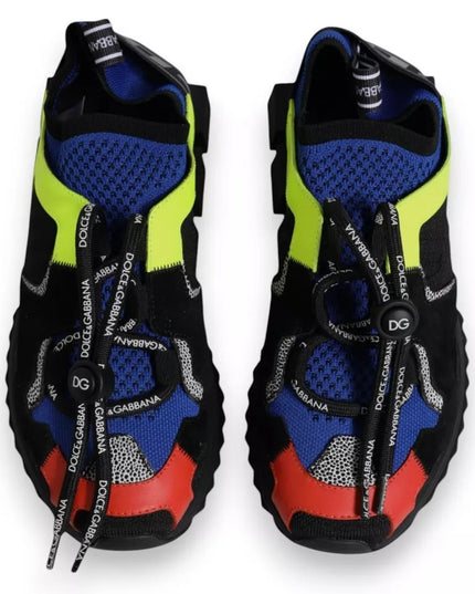 Dolce & Gabbana Multicolor Mesh Sorrento Trekking Sneakers Shoes