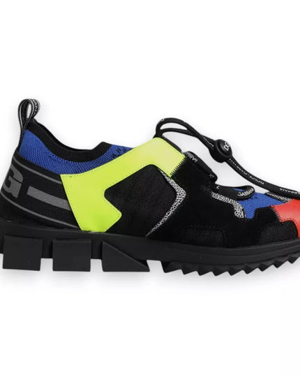 Dolce & Gabbana Multicolor Mesh Sorrento Trekking Sneakers Shoes