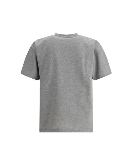 Saint Laurent Grey Cotton Oversized T-shirt