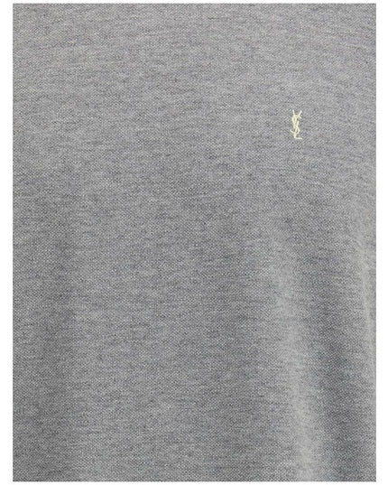 Saint Laurent Grey Cotton Oversized T-shirt
