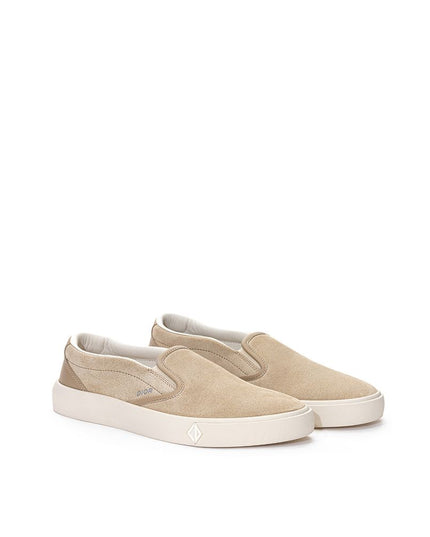 Dior Beige Leather Slip-On Loafers