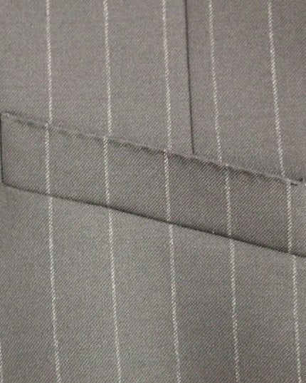 Dolce & Gabbana Black Striped Wool Logo Vest