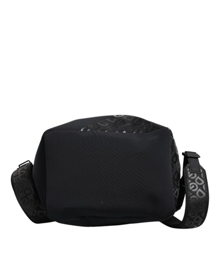 Dolce & Gabbana Black Neoprene Nylon DG Logo School Backpack Bag