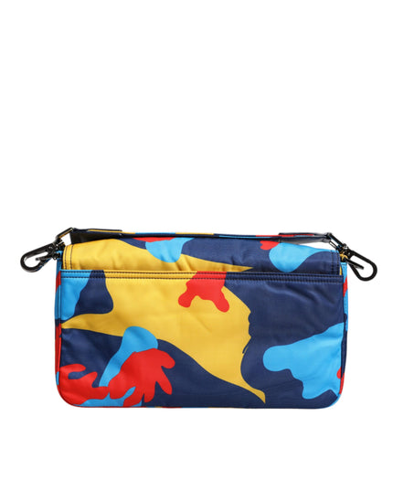 Dolce & Gabbana Multicolor Camouflage Nylon Crossbody Bag