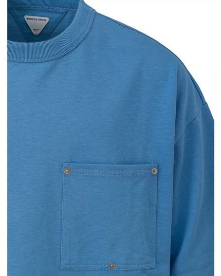 Bottega Veneta Blue Cotton T-Shirt