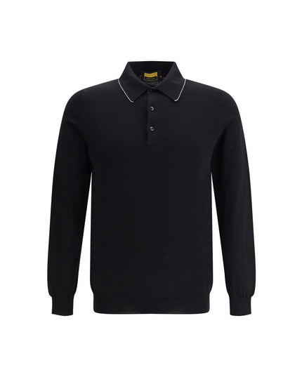 Svevo Black Cotton Polo Shirt