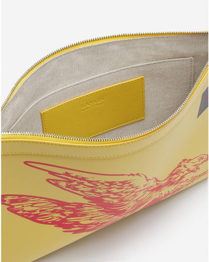 Lanvin "Yellow Leather Men Wallet"