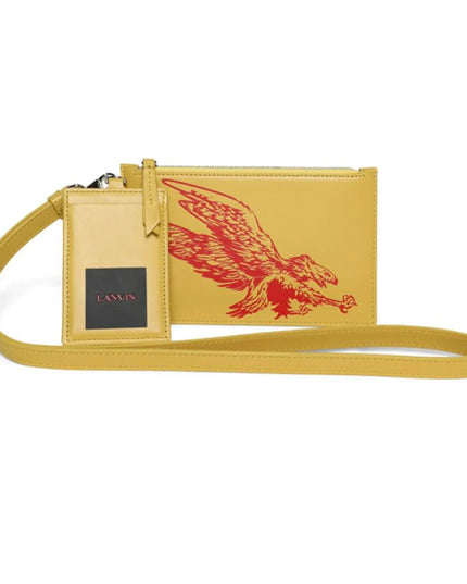 Lanvin "Sunshine Yellow Leather Men Wallet"