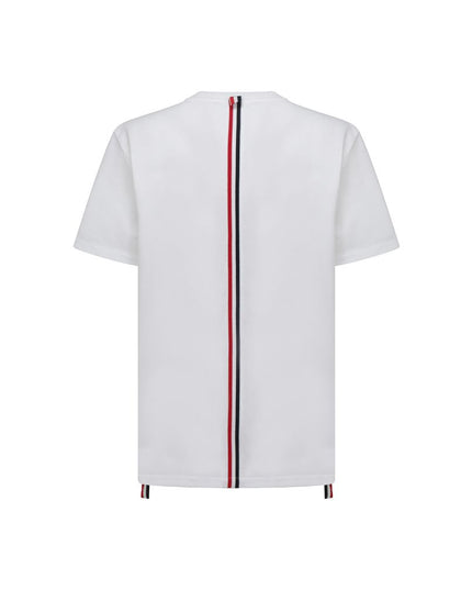 Thom Browne White Cotton T-Shirt