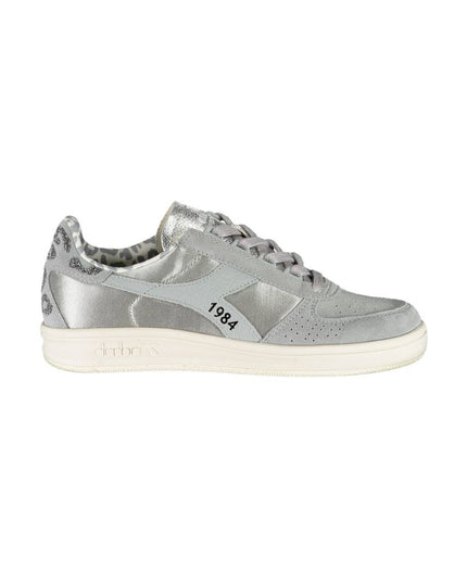 Diadora Gray Leather Women Sneaker