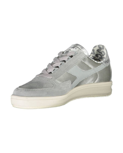 Diadora Gray Leather Women Sneaker