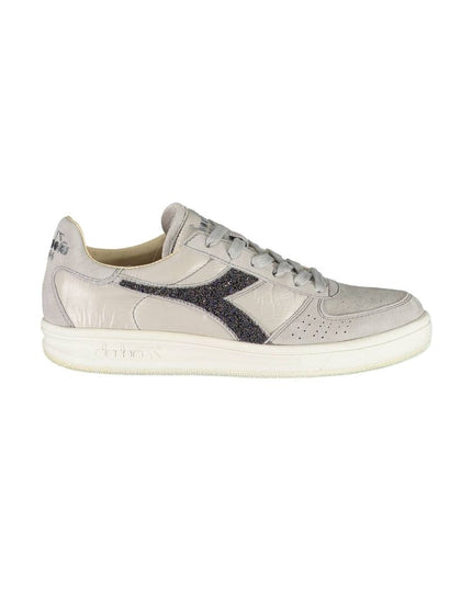 Diadora Gray Leather Women Sneaker