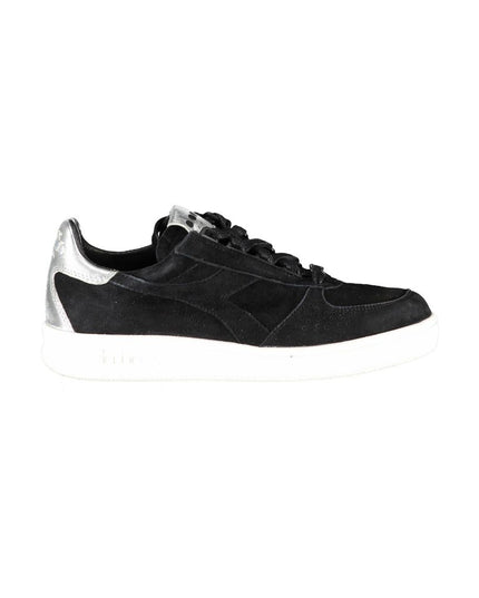 Diadora Black Leather Women Sneaker