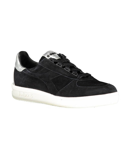 Diadora Black Leather Women Sneaker