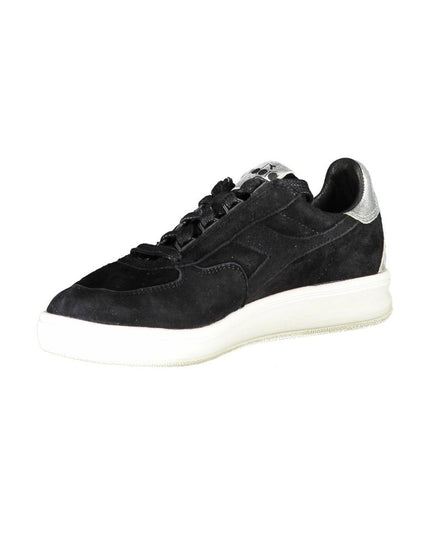 Diadora Black Leather Women Sneaker