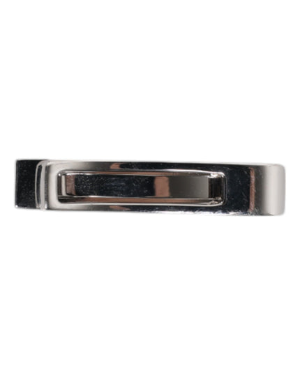 Dolce & Gabbana Silver Tone Brass Logo Branded Tie Clip Bar