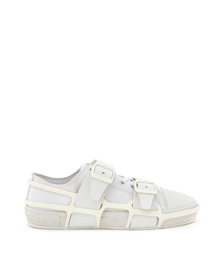 Burberry White Cotton Athletic Sneakers