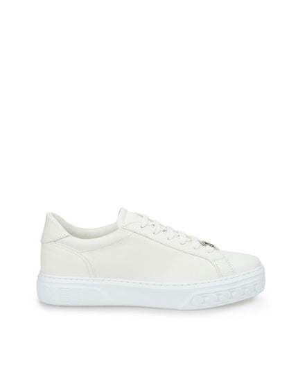 Casadei Sleek White Leather Sneakers