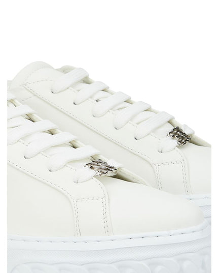 Casadei Sleek White Leather Sneakers
