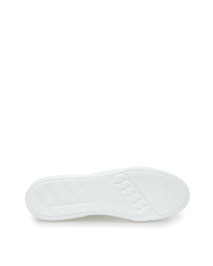 Casadei Sleek White Leather Sneakers
